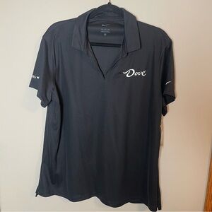 Nike Golf Dove Mars Wrigley Short Sleeve Shirt Black XXL Logo Embroidered